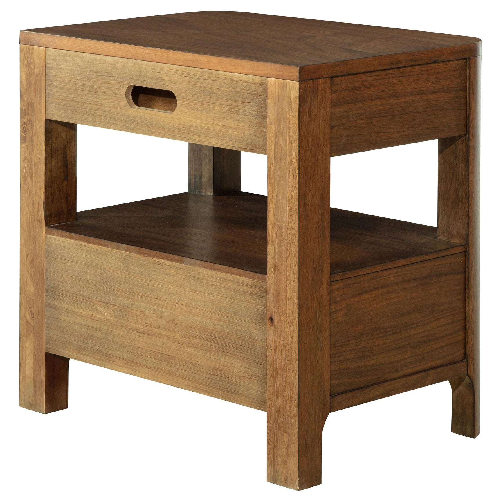 Back detail of Maderia 2-drawer nightstand