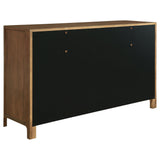 Top drawer with dark brown felt lining