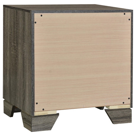 Detail of English dovetail joinery on Wright nightstand drawer