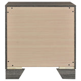 Wright nightstand in bedroom setting with lamp and decor