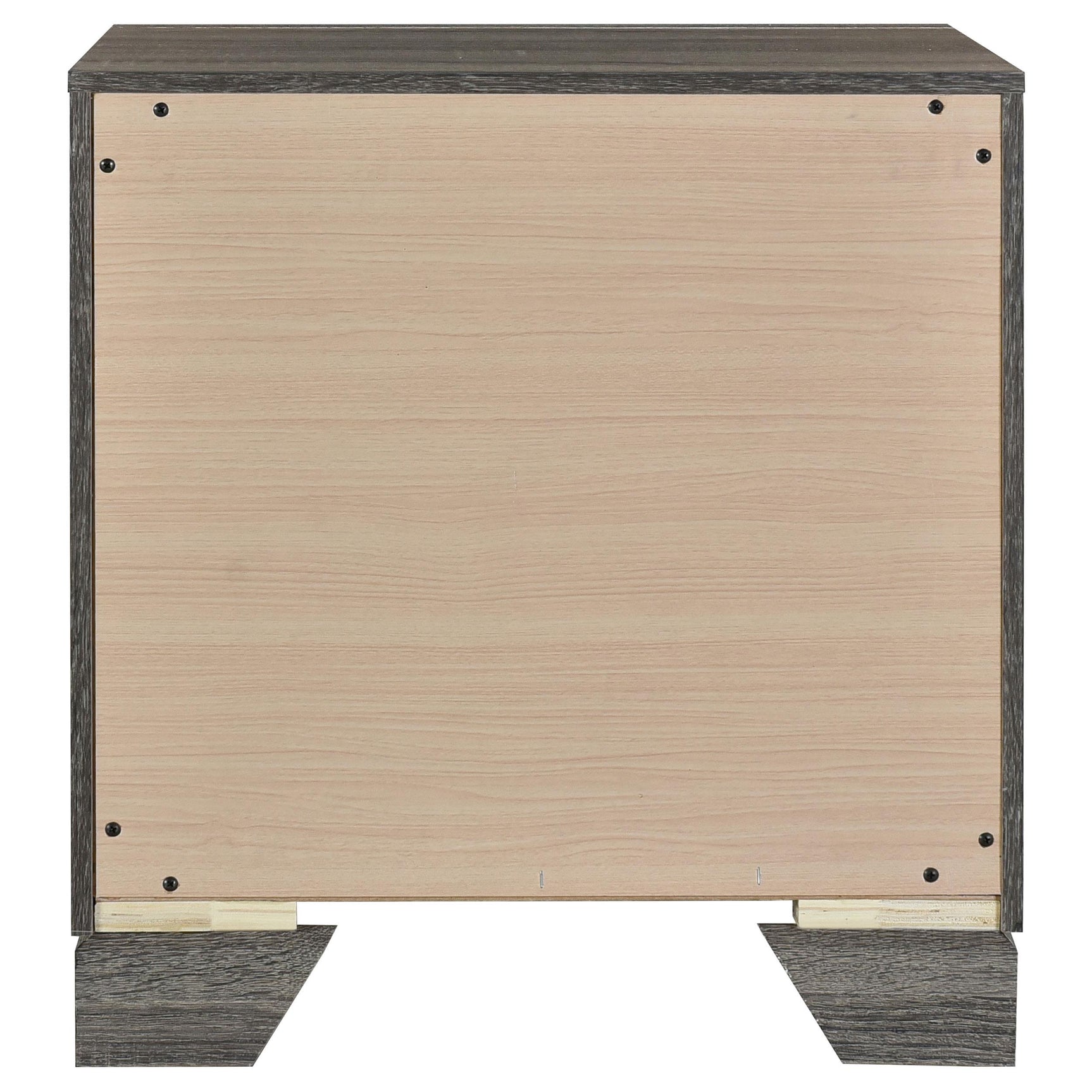 Wright nightstand in bedroom setting with lamp and decor
