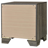 Back view of Wright nightstand showing solid construction