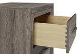 Wright nightstand angle emphasizing clean lines and finish