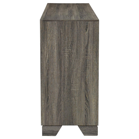 Open drawer showing smooth metal glides