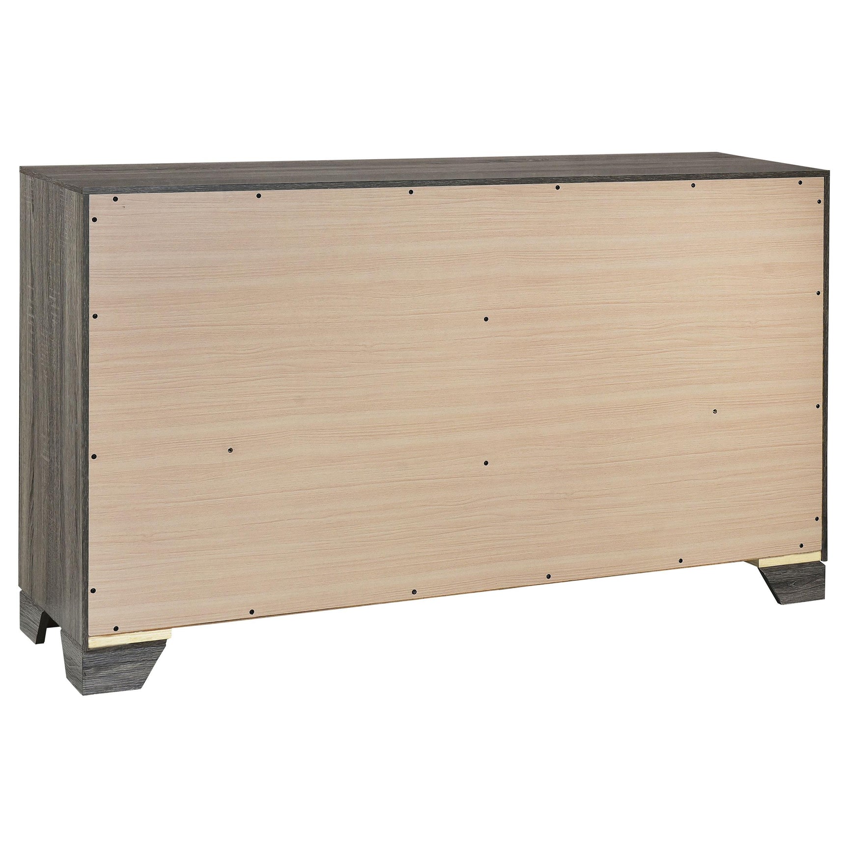 Close-up of dresser English dovetail drawer joinery
