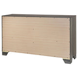 Wright dresser cabinet corner detail