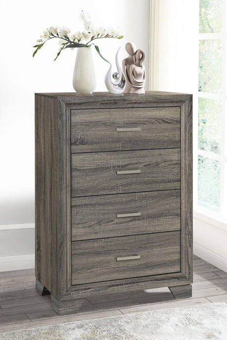 Wright chest of drawers showing drawer detail
