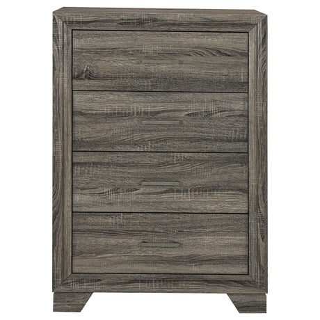 Wright chest side angle with drawers closed
