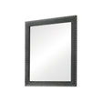 Melody Grey Upholstered Rectangular Dresser Mirror front view