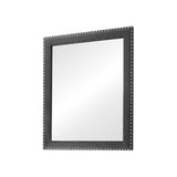 Melody Grey Upholstered Rectangular Dresser Mirror front view