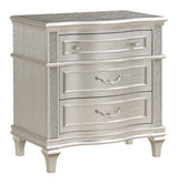 Evangeline Camel Top Dresser Mirror Silver Oak - Ella Furniture