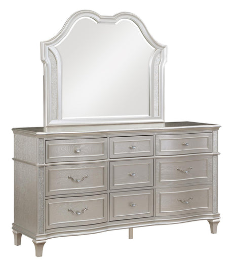 Evangeline dresser drawer glide mechanism