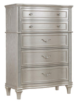 Evangeline Camel Top Dresser Mirror Silver Oak - Ella Furniture