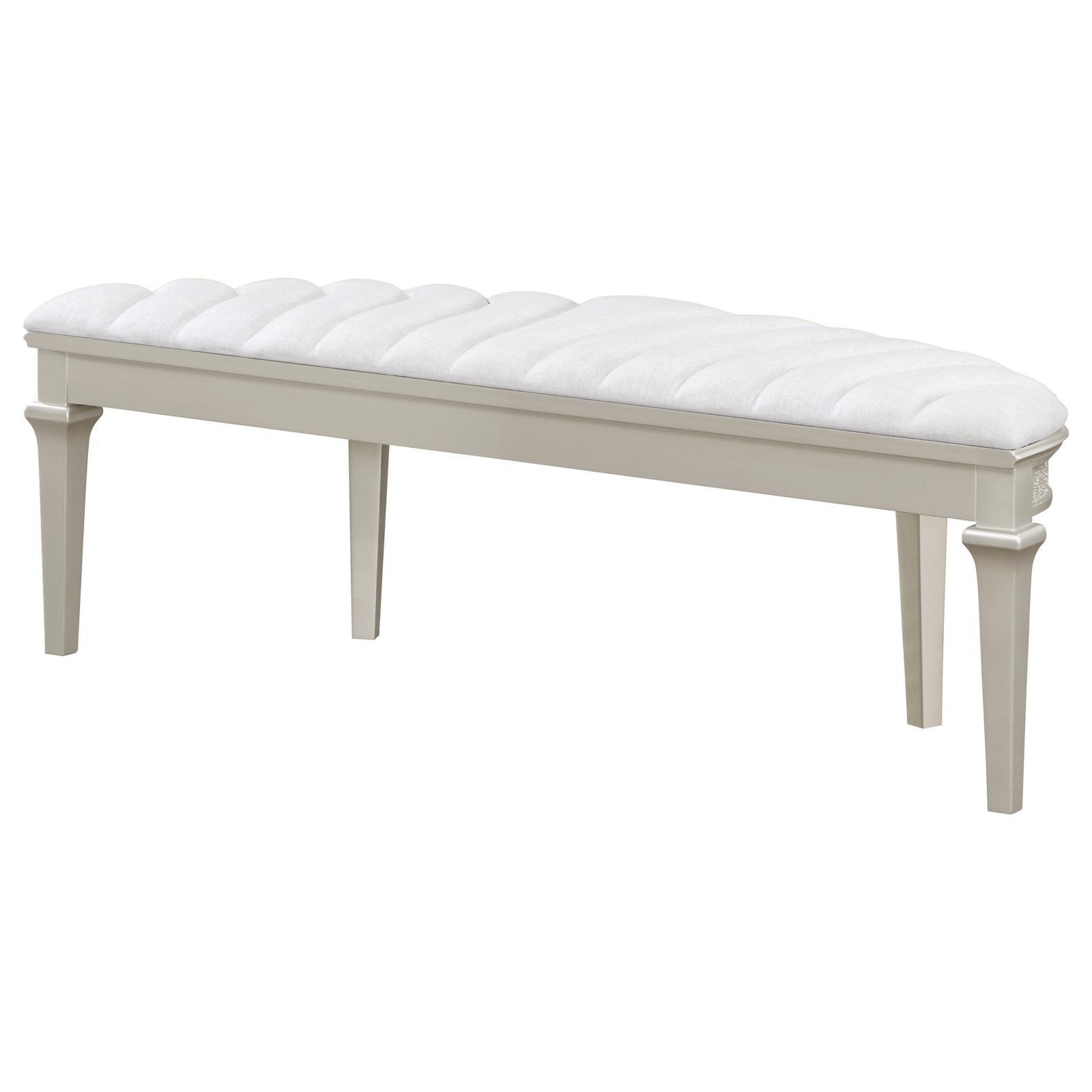 Angle view highlighting bench seat and legs