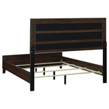 Support legs with levelers on Welsley king bed