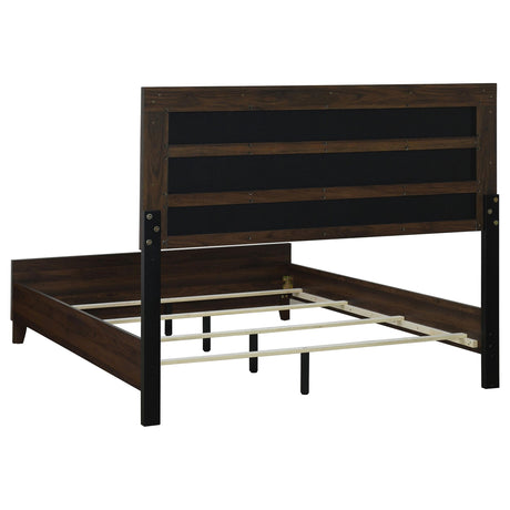 Support legs with levelers on Welsley king bed