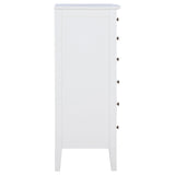 Open drawer displaying glides
