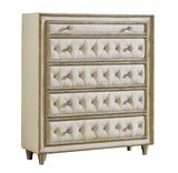 Antonella Upholstered Queen Bed full length side profile