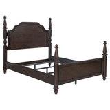 Detail of bun feet on Andover four poster king bed
