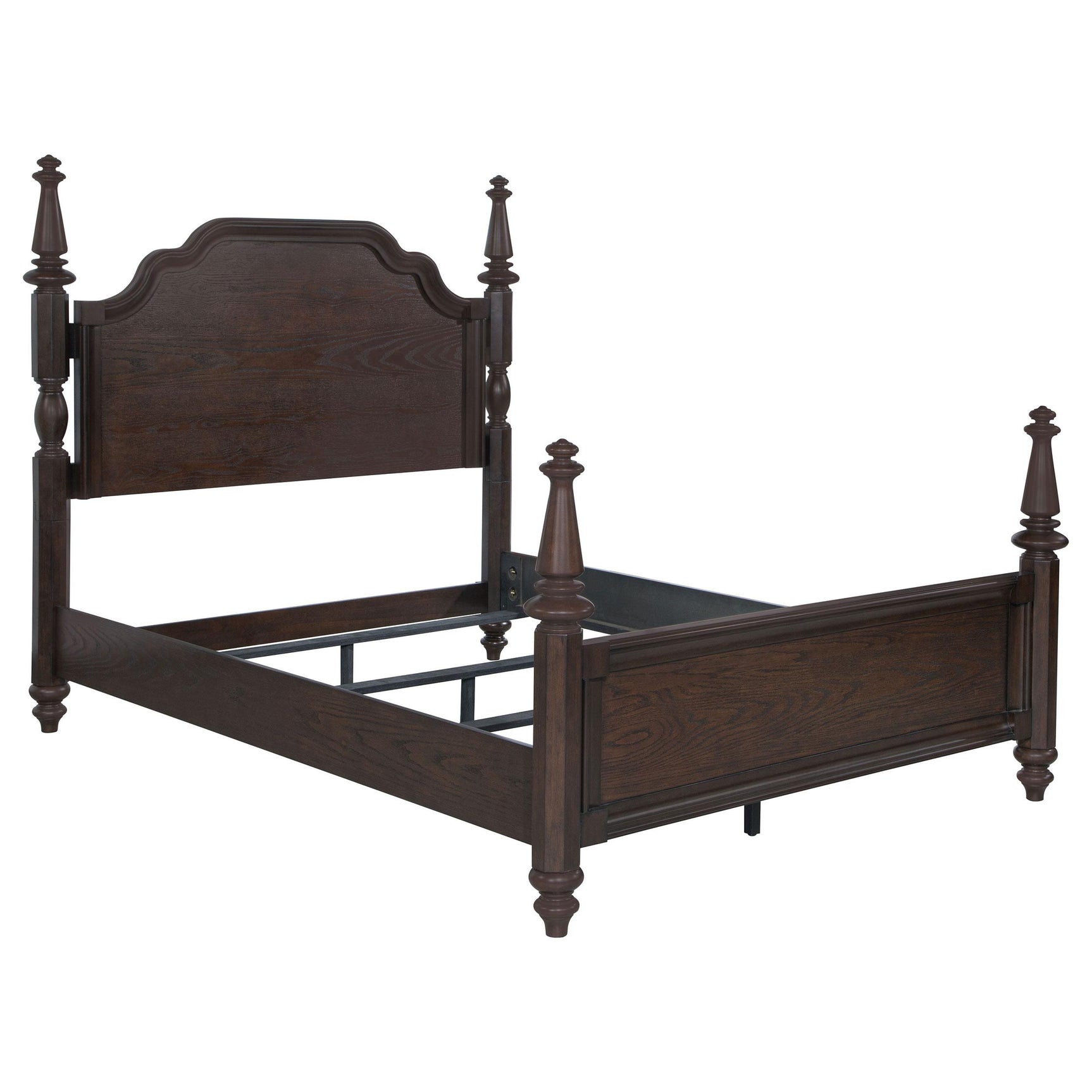 Detail of bun feet on Andover four poster king bed