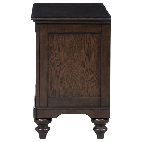 Andover nightstand open cubby storage space