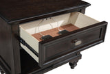 Andover nightstand showcasing English dovetail drawer joinery