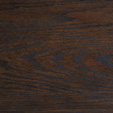 Full side profile of Andover nightstand showing solid wood construction