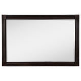 Close-up of beveled mirror edge on Andover Dresser Mirror