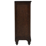 Dark oak veneer wood grain detail