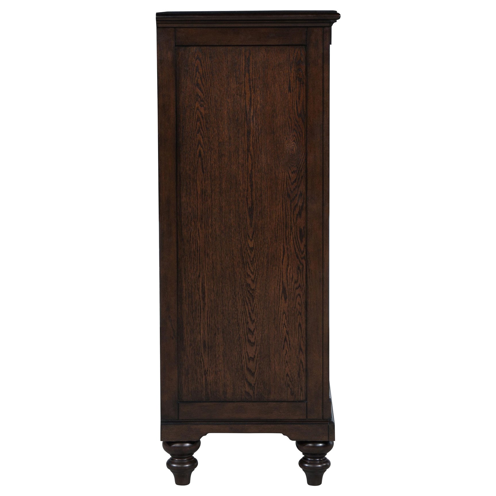 Dark oak veneer wood grain detail