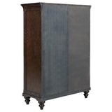 Drawers opened open showing metal extension glides