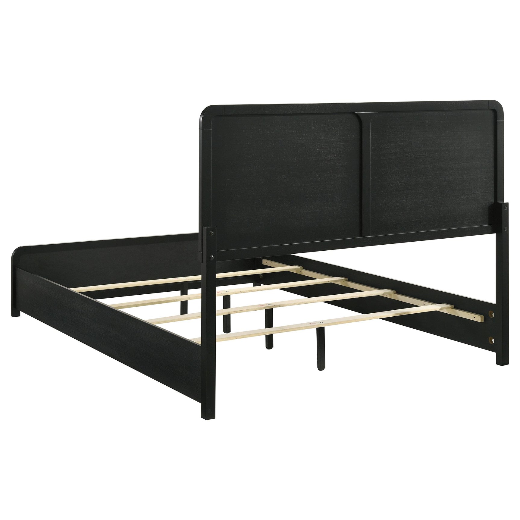 Bed frame support legs with levelers detail