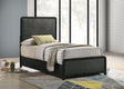Cavelle twin panel bed detail of headboard