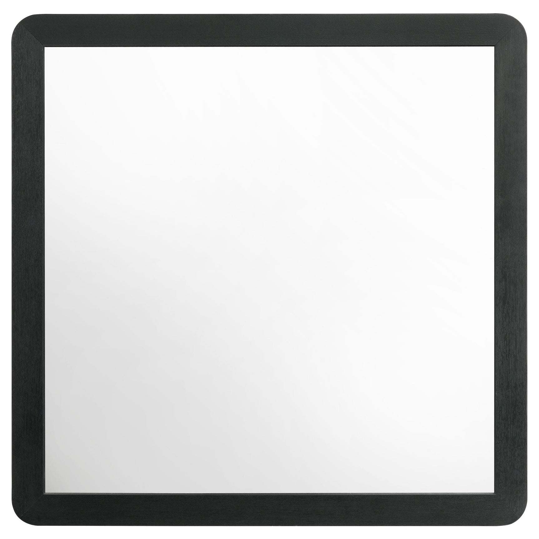 Side angle of Cavelle black dresser mirror