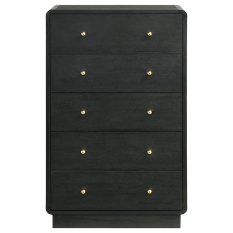Top view of Cavelle 5-drawer chest