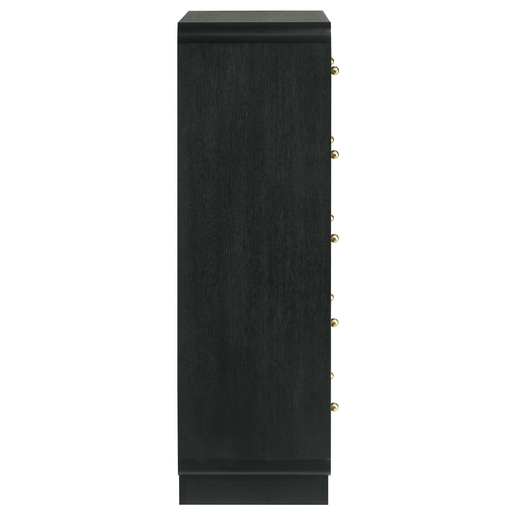 Top surface showing black finish sheen