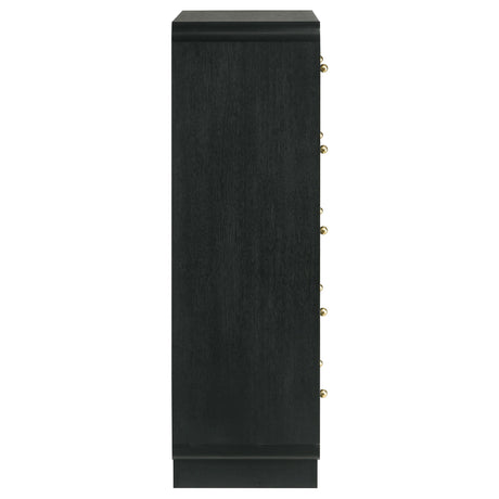 Top surface showing black finish sheen