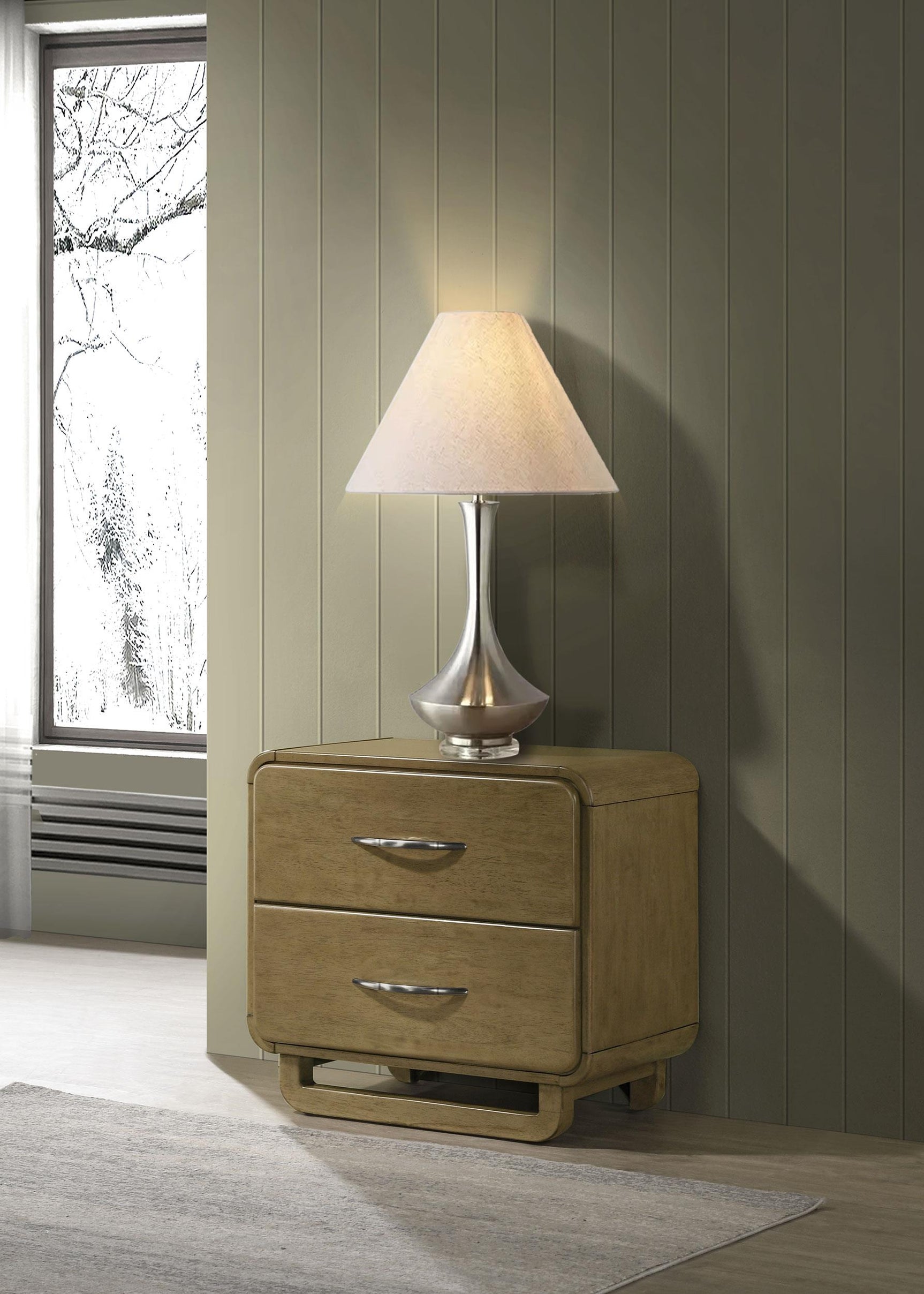 Amsbury nightstand drawer detail