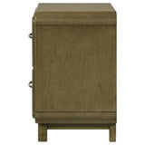 Back view of Amsbury 2-drawer nightstand