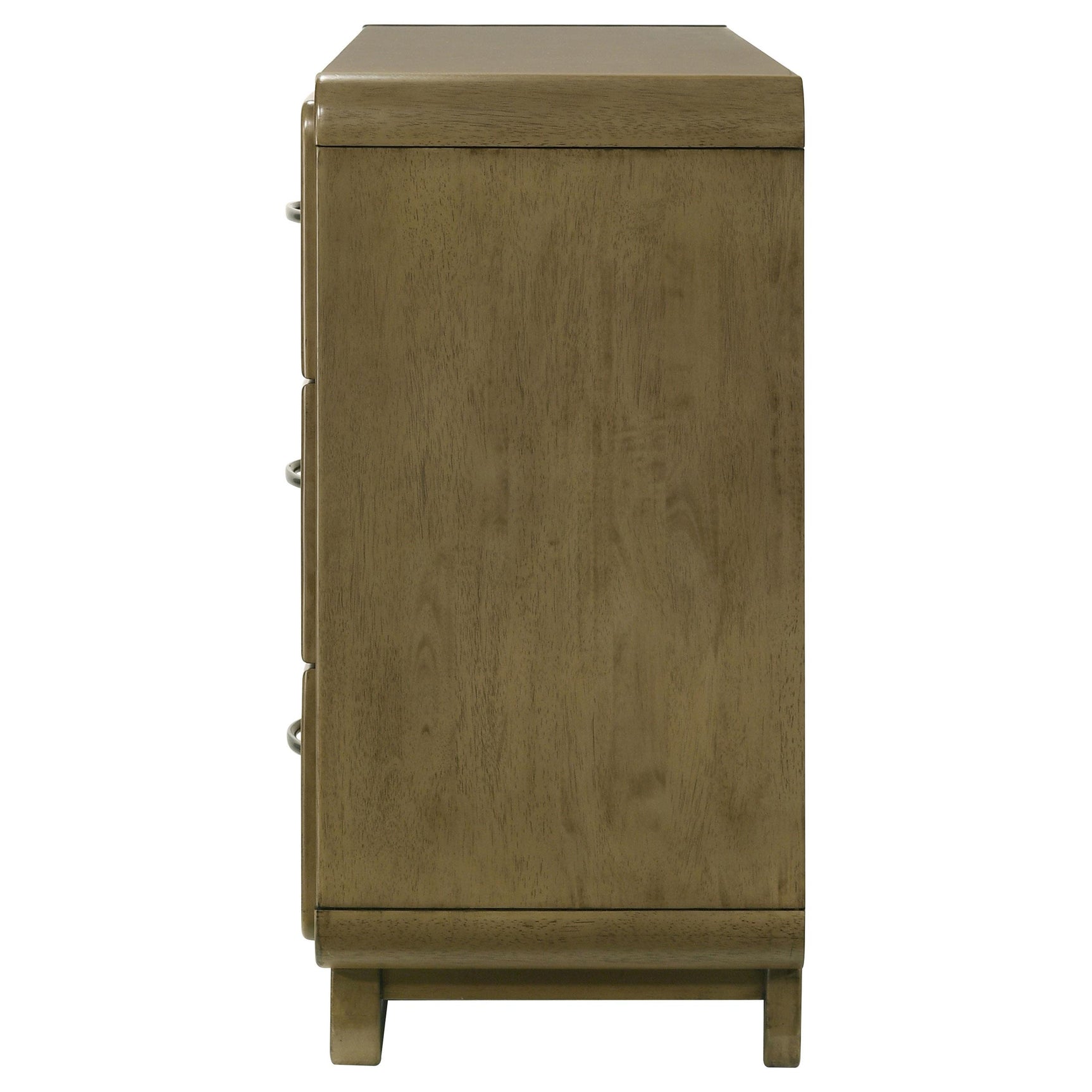 Top surface of Amsbury dresser in nutmeg finish