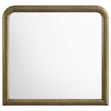 Close-up of Amsbury dresser mirror rounded frame