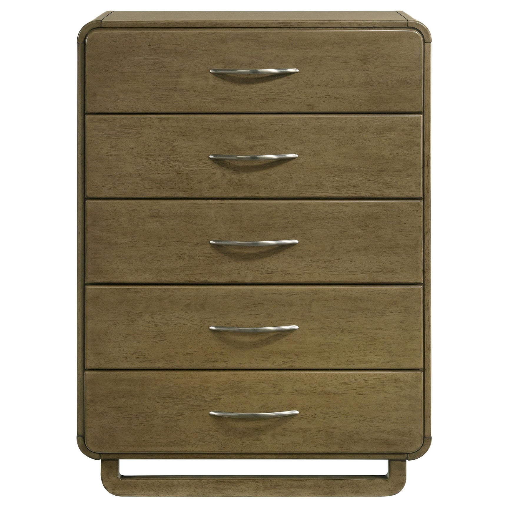 Drawer detail with metal extension glides