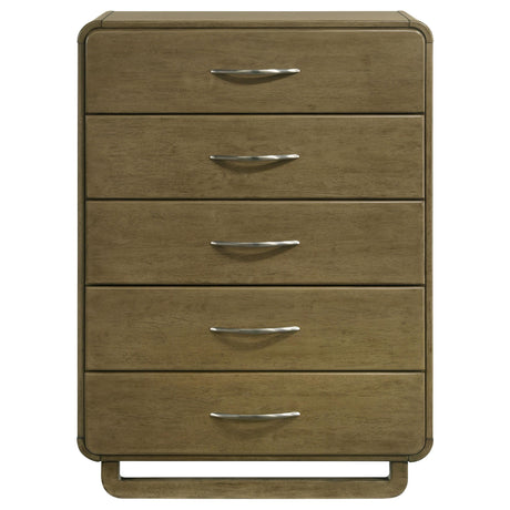 Drawer detail with metal extension glides