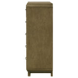 Matte nickel hardware on drawer