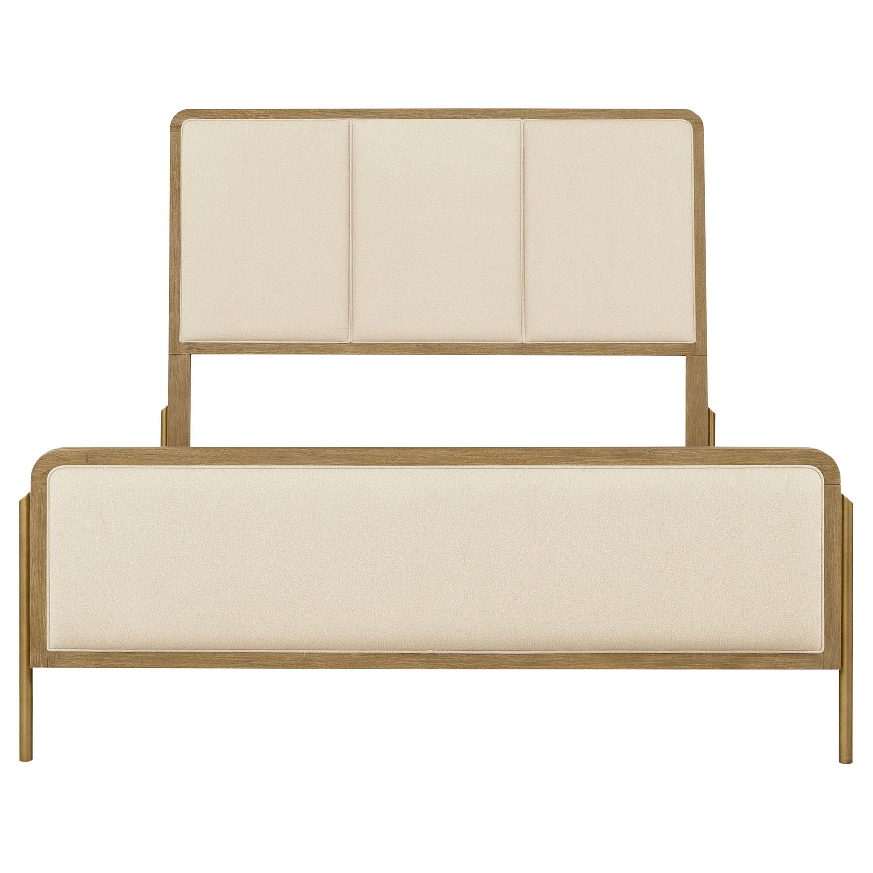 Arini 56-inch Eastern King Panel Bed Cream and Sand Wash
