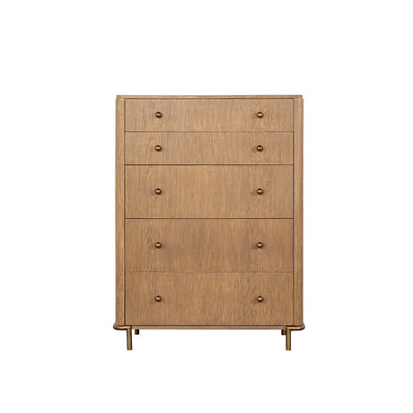 Arini 5-Drawer Chest Sand Wash side view