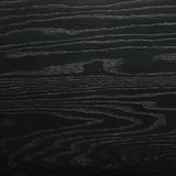 View of Arini Eastern King Panel Bed headboard and black frame