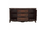 Deryn Park Cherry Traditional Solid Wood Plush Upholstered Seat Rectangular Dining Room Set - Ella Furniture