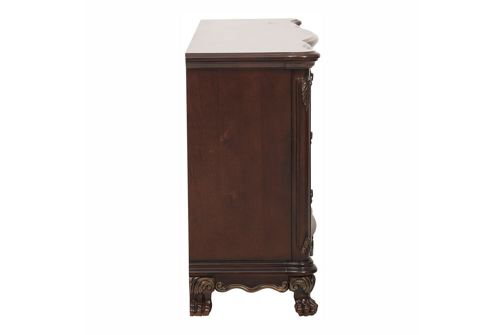 Deryn Park Cherry Traditional Solid Wood Plush Upholstered Seat Rectangular Dining Room Set - Ella Furniture