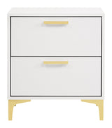 Kendall nightstand gold handle detail